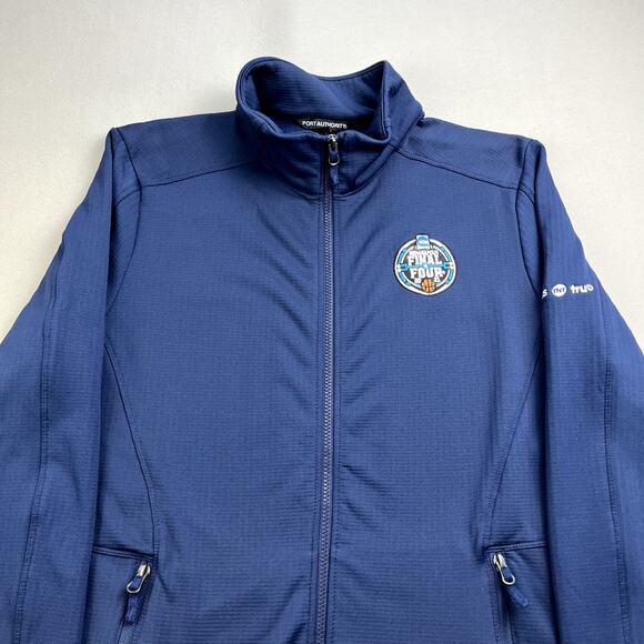 March Madness Basketball Jacket Adult Large Navy Blue Full Zip Final Four NCAA - Picture 2 of 11